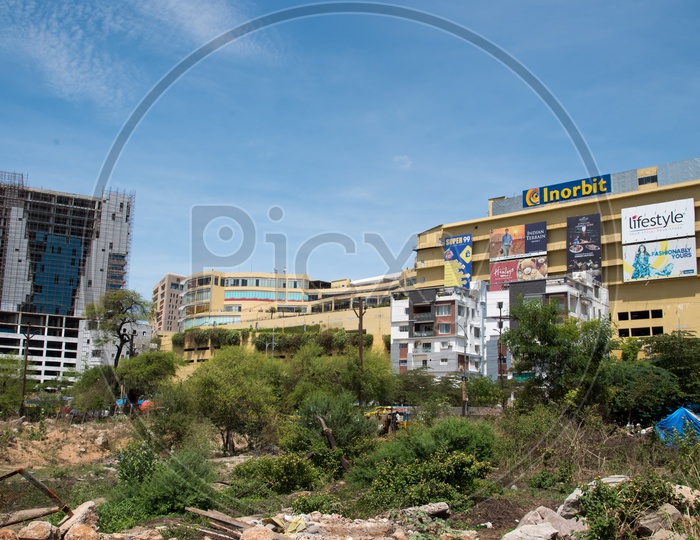 Inorbit Mall view from Durgam Cheruvu