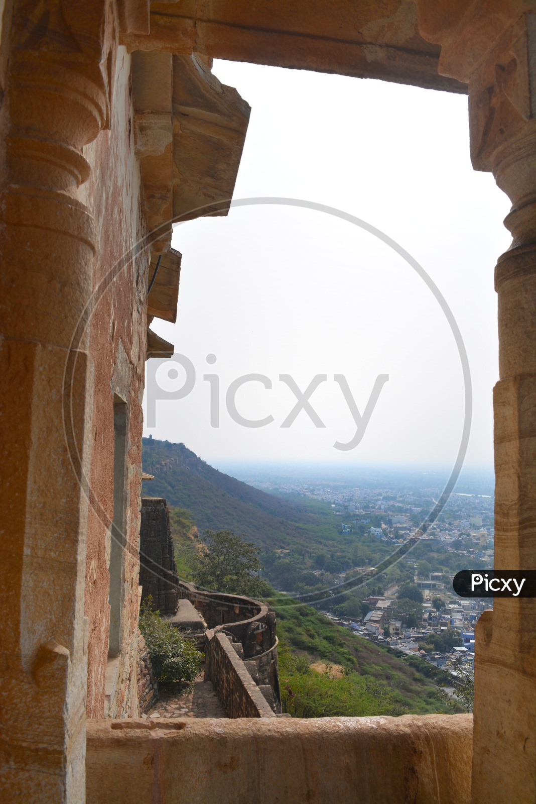 Views of Chittorgarh City from the Fort