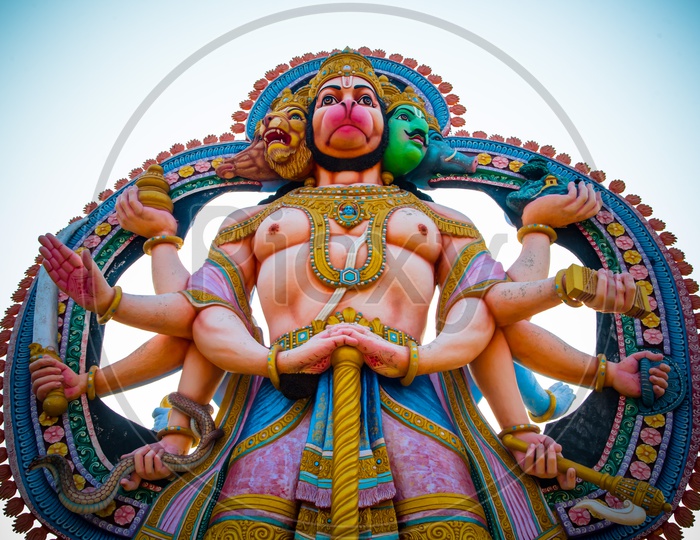 Hanuman Idol at Surendrapuri Temple