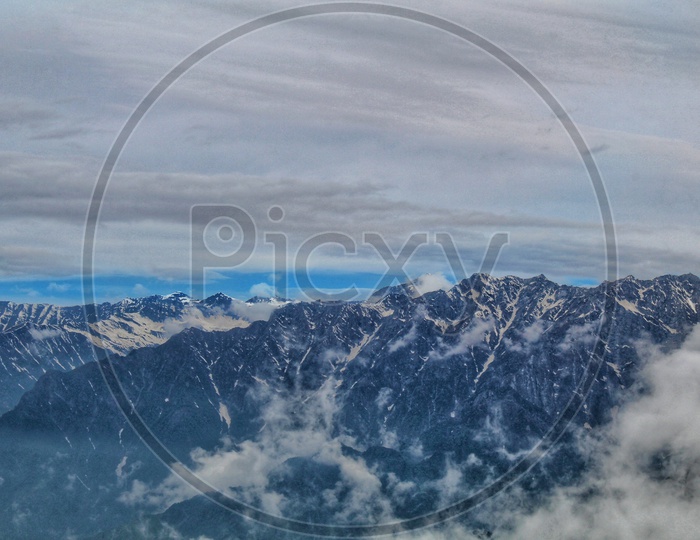 Cloudy Himalayan Mountains