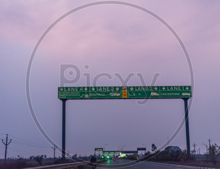 toll gates on national highway