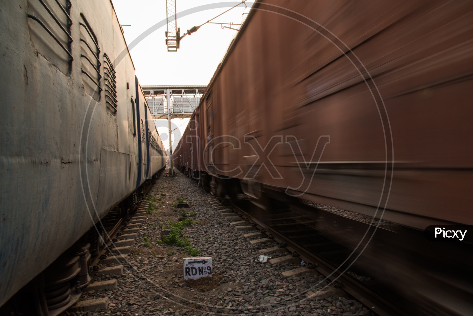 Moving Goods train