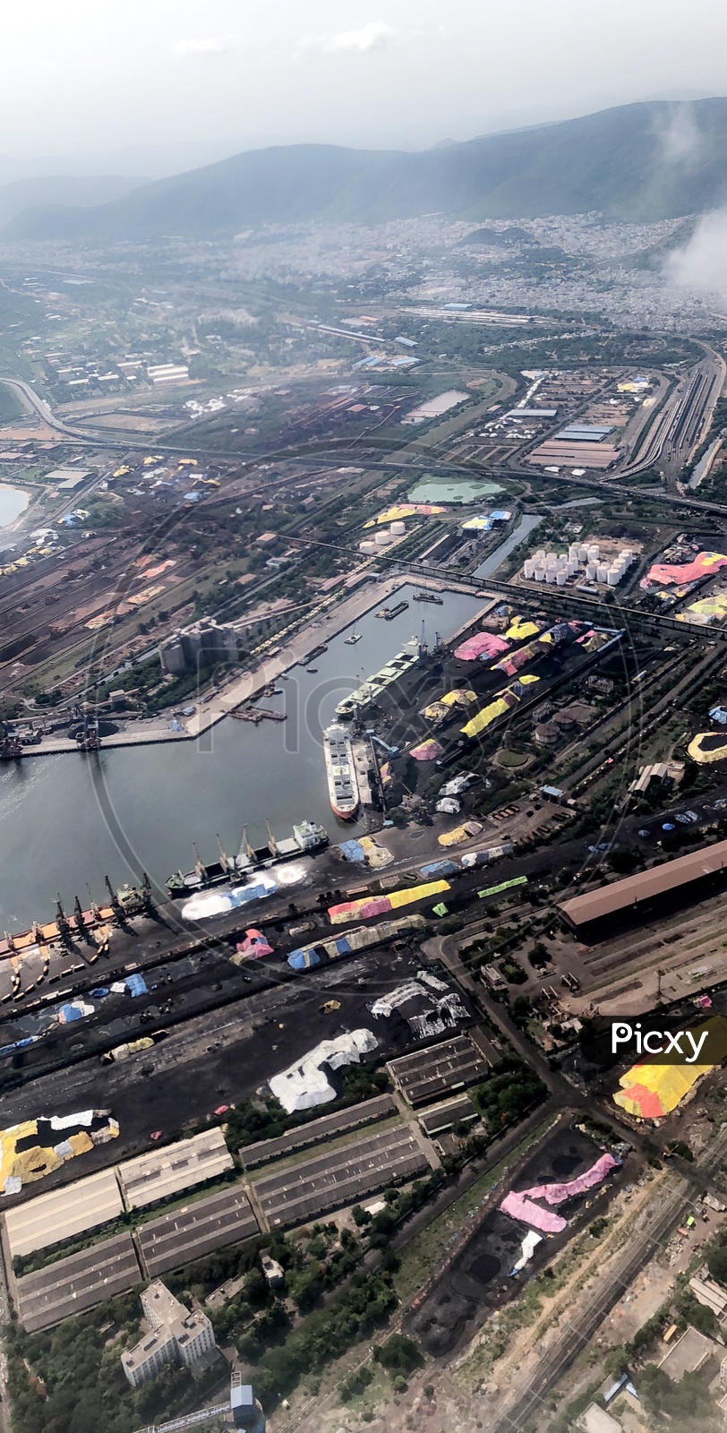 Visakhapatnam Port Aerial View