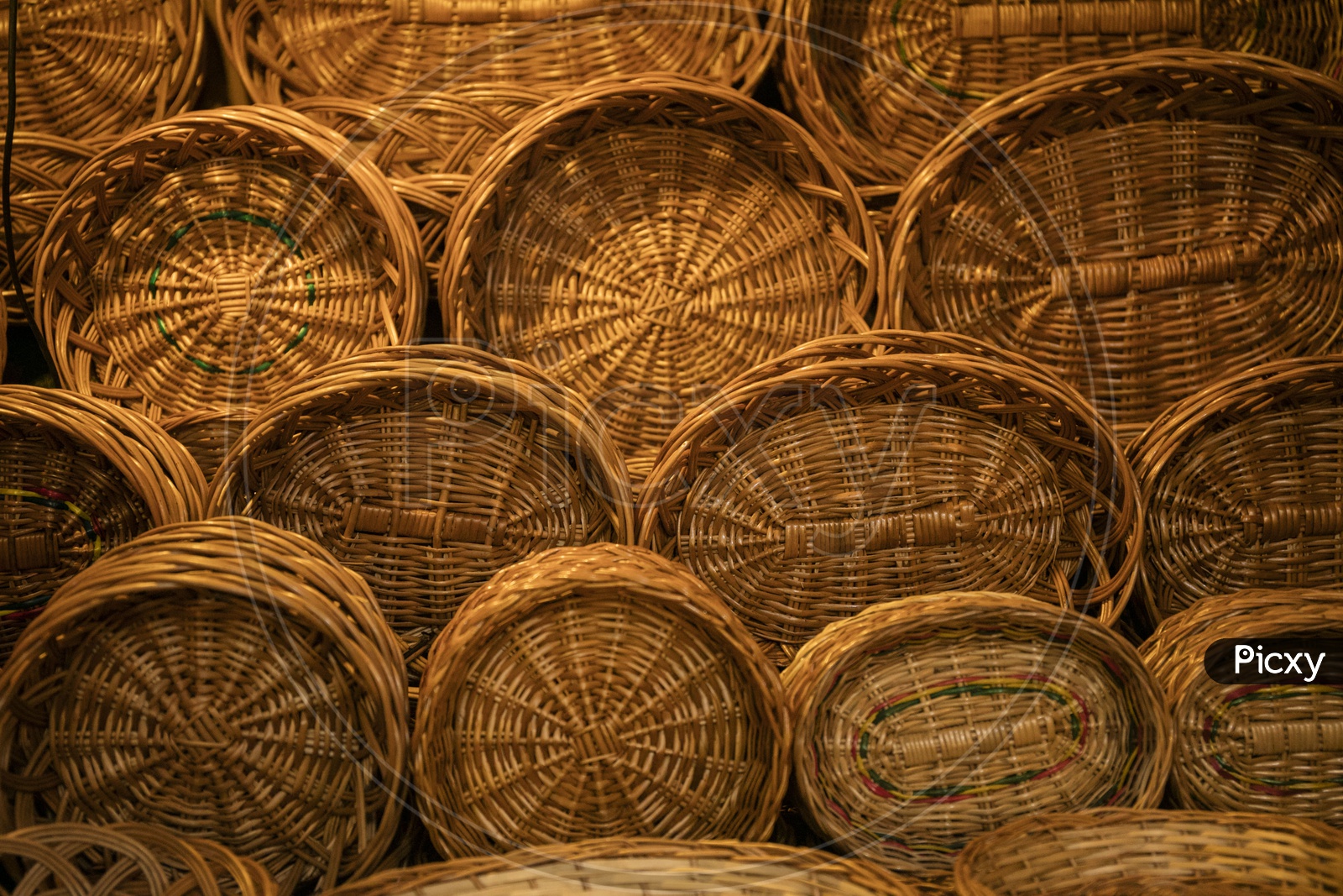 bamboo baskets, jayanagar market