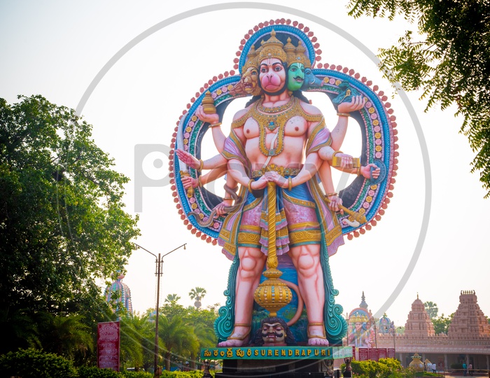 Lord Hanuman Idol at Surendrapuri Temple
