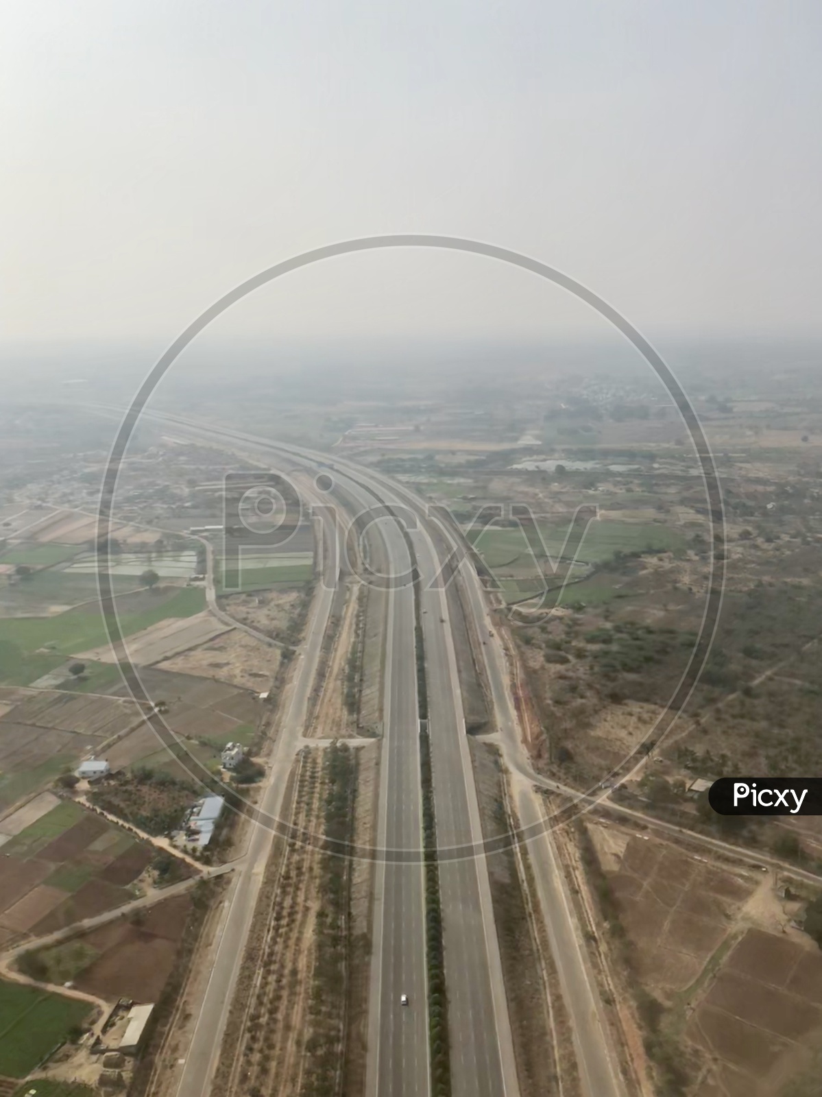 Hyderabad Outer Ring Road from Landing view of RGIA