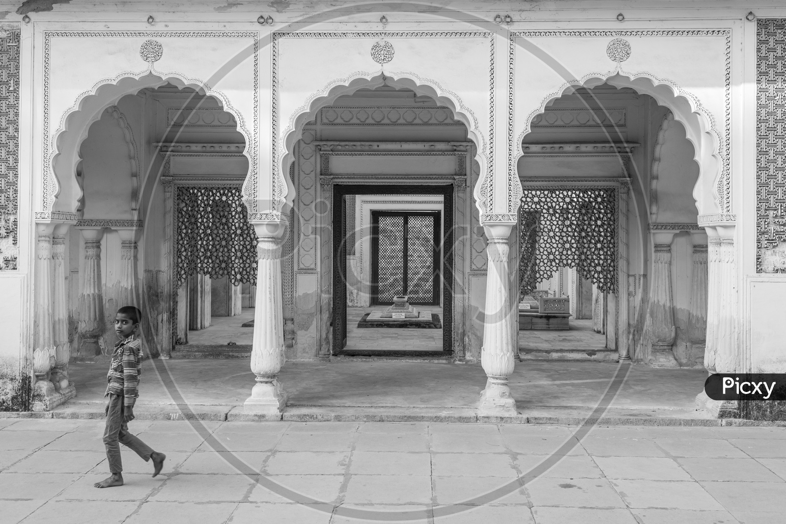 Child at Paigah Tombs, Hyderabad