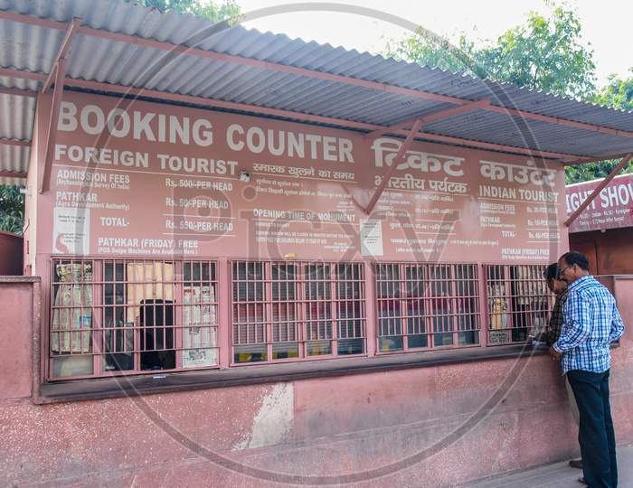 Ticket Counter at Agra Fort