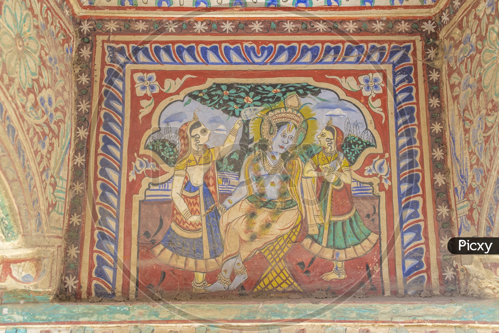 Paintaings in Havelis of Shekhawati, Rajasthan