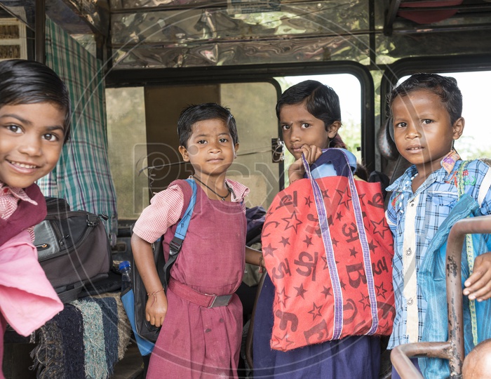 School Kids, Jagdalpur