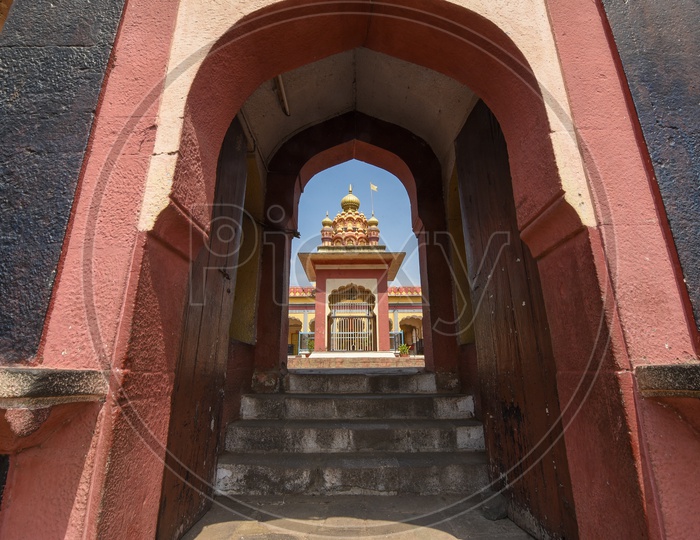 Entrance to Temple at Parvati Hill