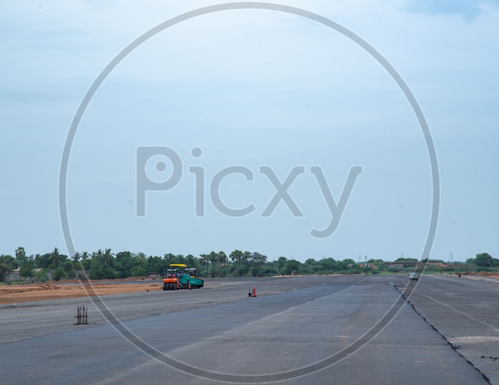 New Runway of vijayawada International Airport construction