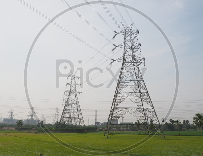 High Tension Electrical Wires