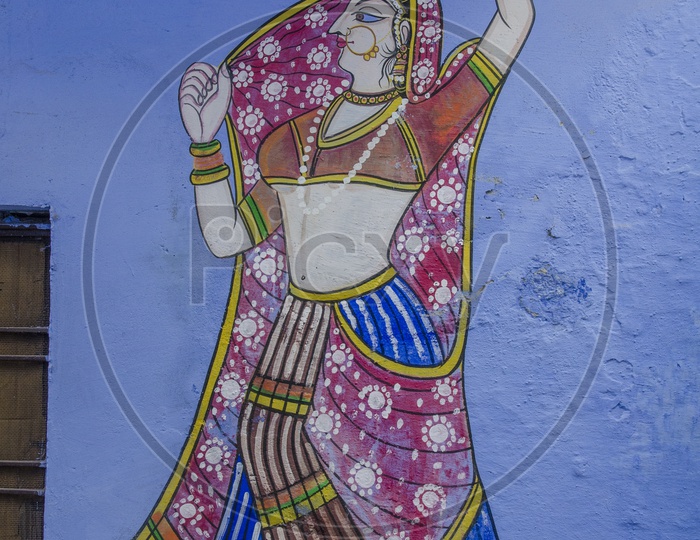 Paintings in Bundi, Rajasthan