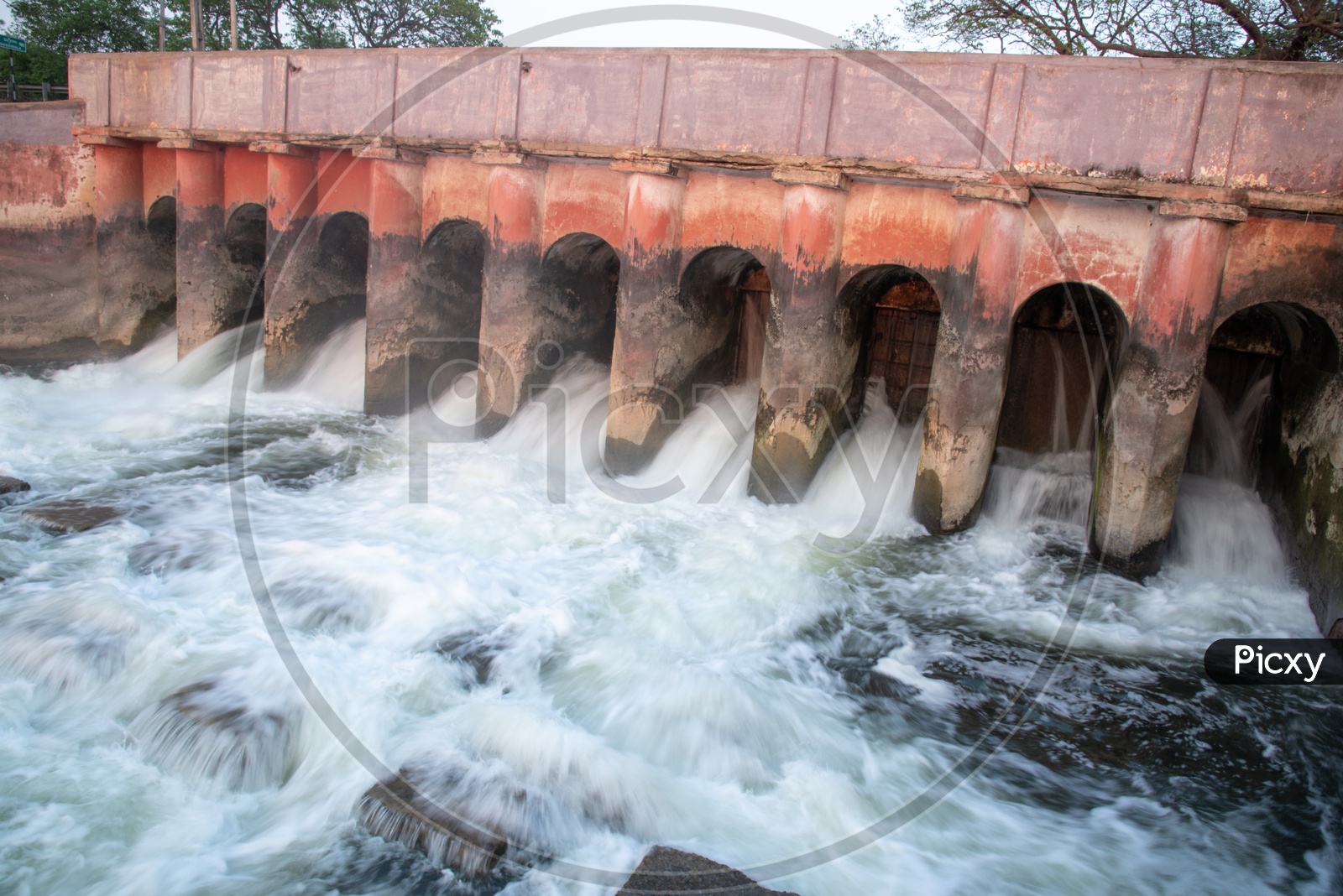 River Krishna Water flowing through the Buckingham Canal/Madras Canal