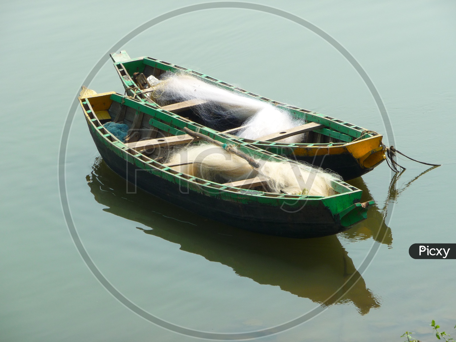 Fisherman Boat on Godavari River