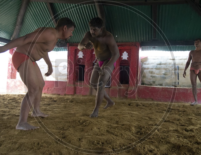Wrestlers at Varanasi Akhara