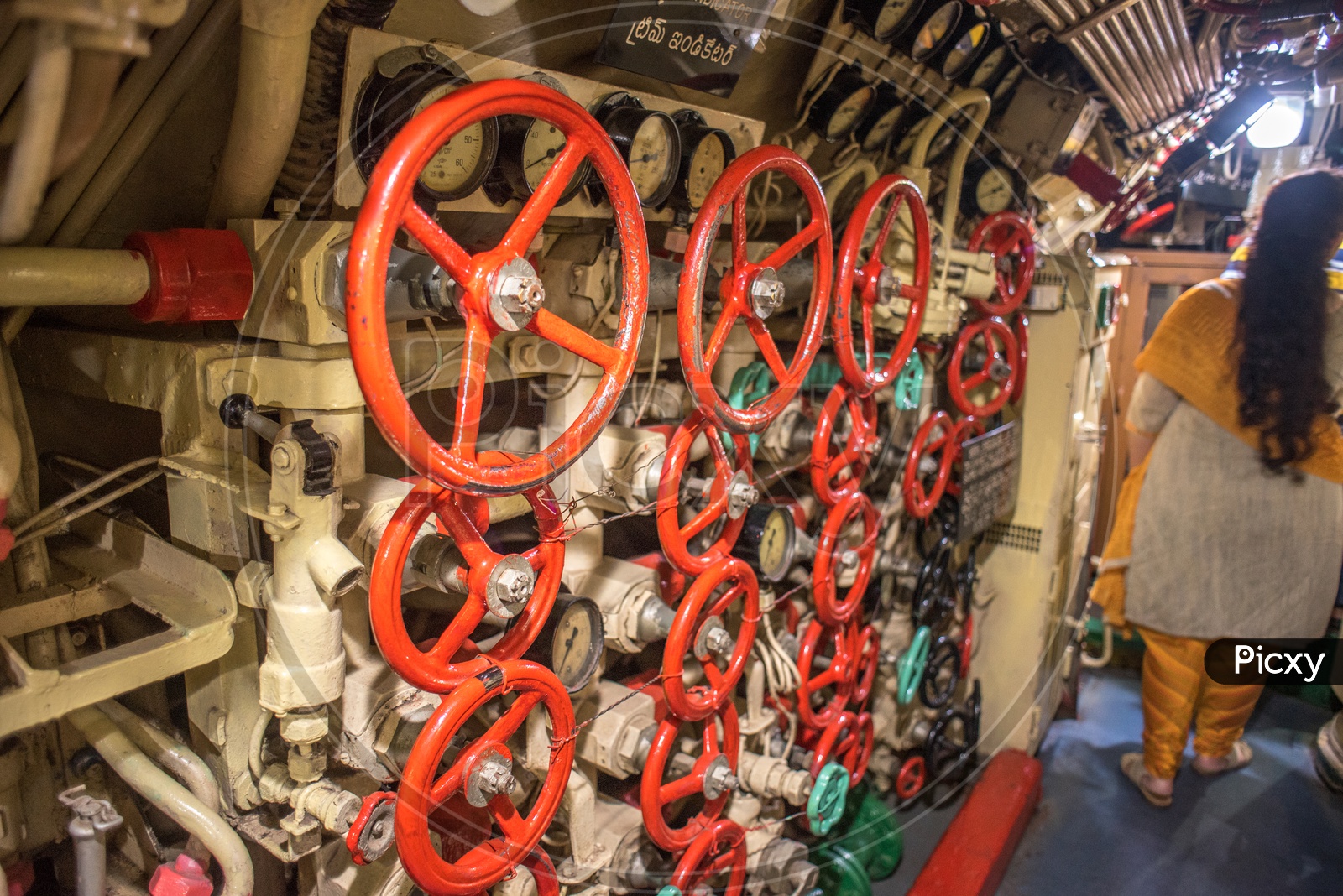 engine room of submarine