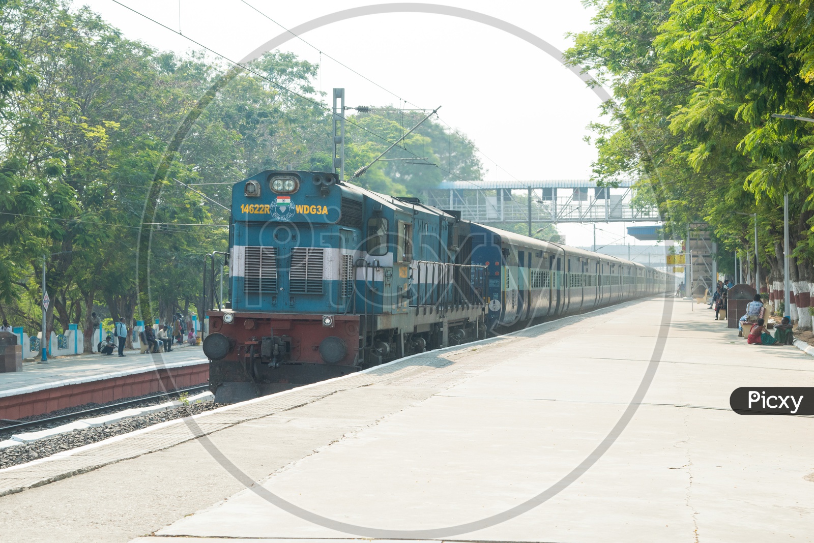 Long Distance Indian Railway Train