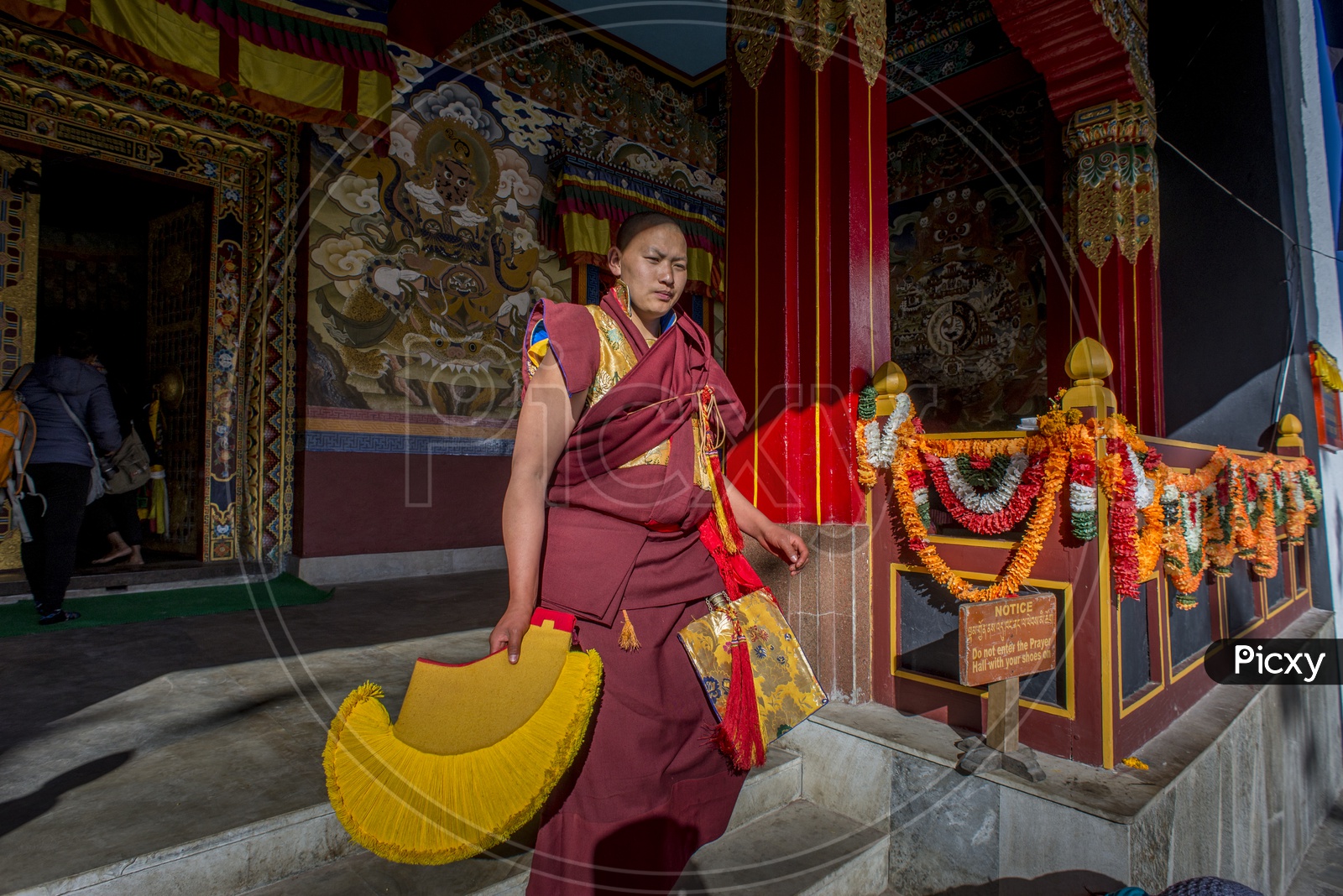 Buddhist Monk in Tawang Monastery