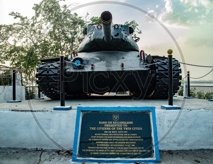The Tank after with the Tank Bund Road gets its name.