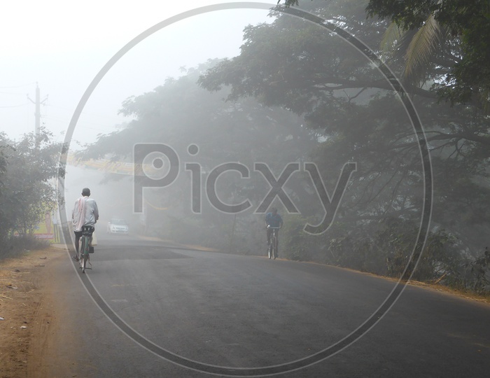 Fog Covered roads
