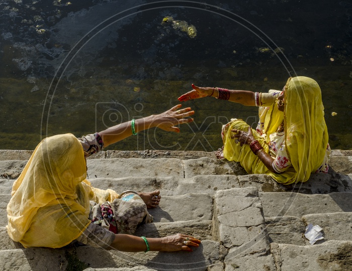 Rajasthani Women at Ekling Ji Temple near Udaipur