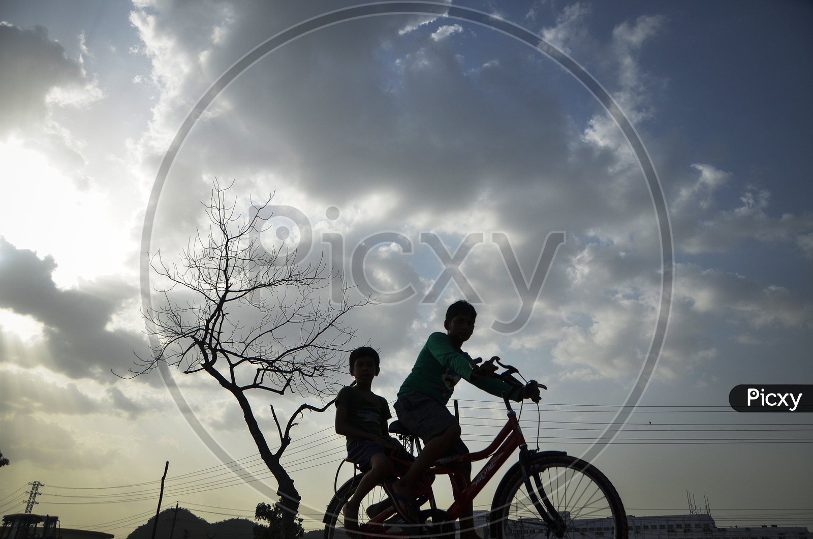 Kids cycling