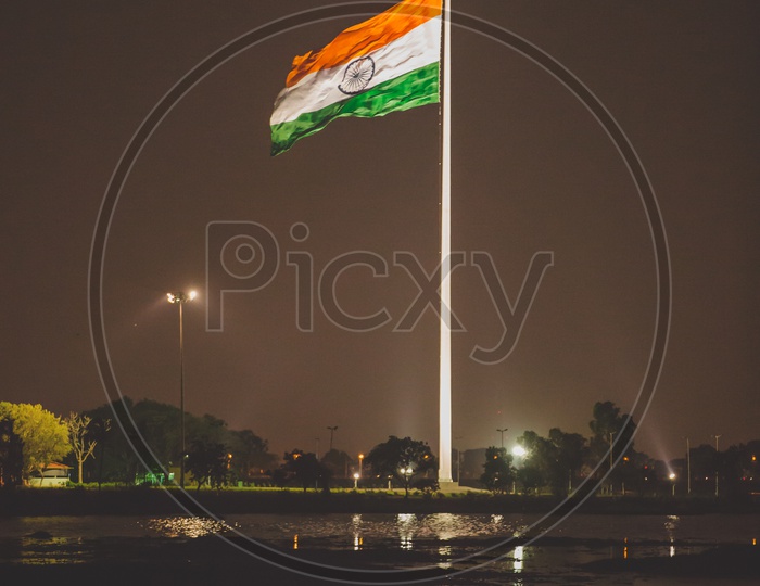 The Indian flag at necklace road