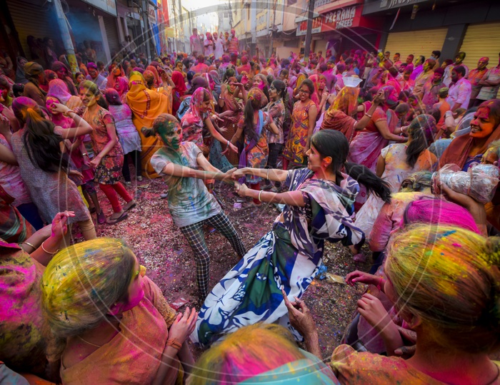 Holi Celebrations in Begum Bazar