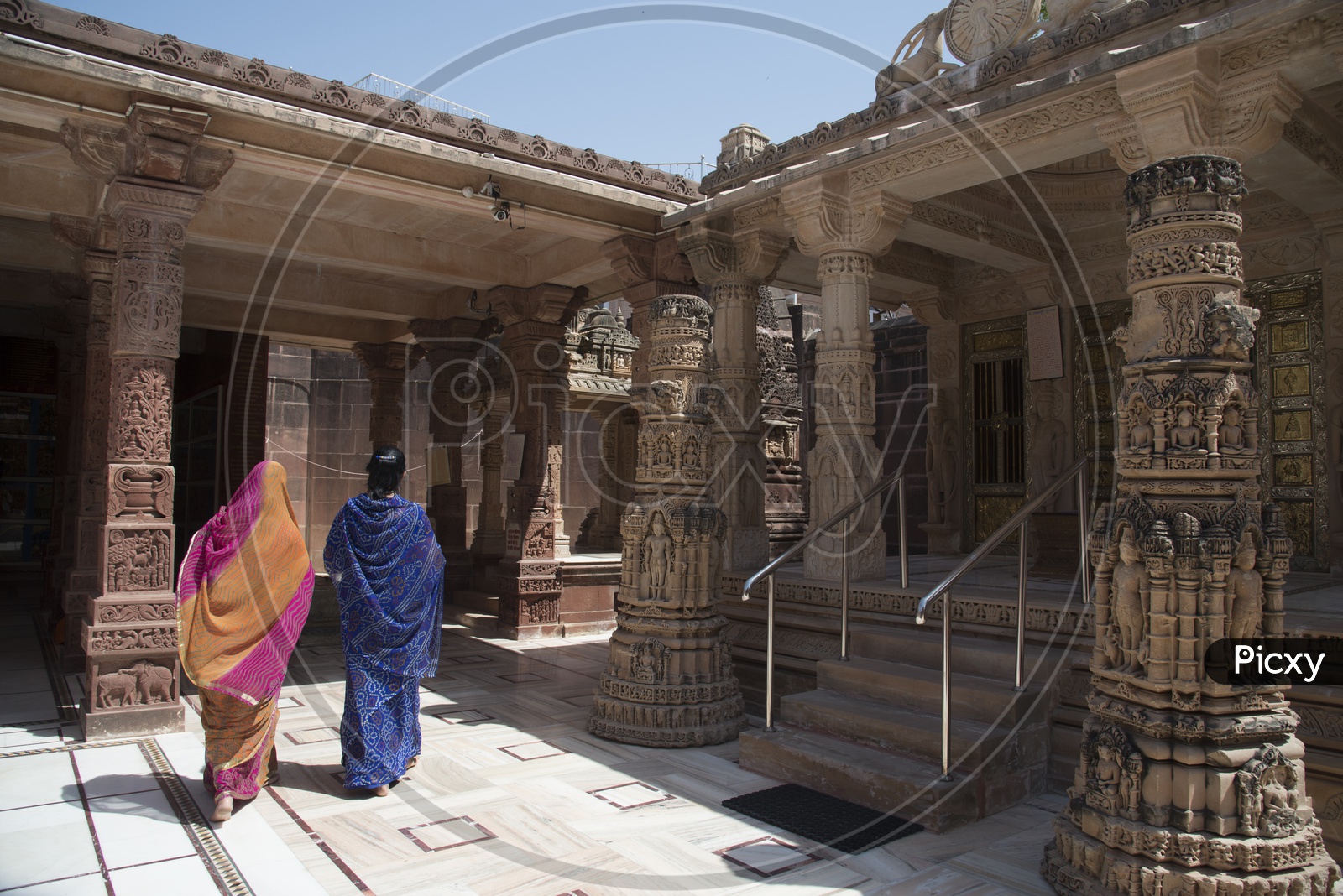 Devotees at Jain Temple, Osian