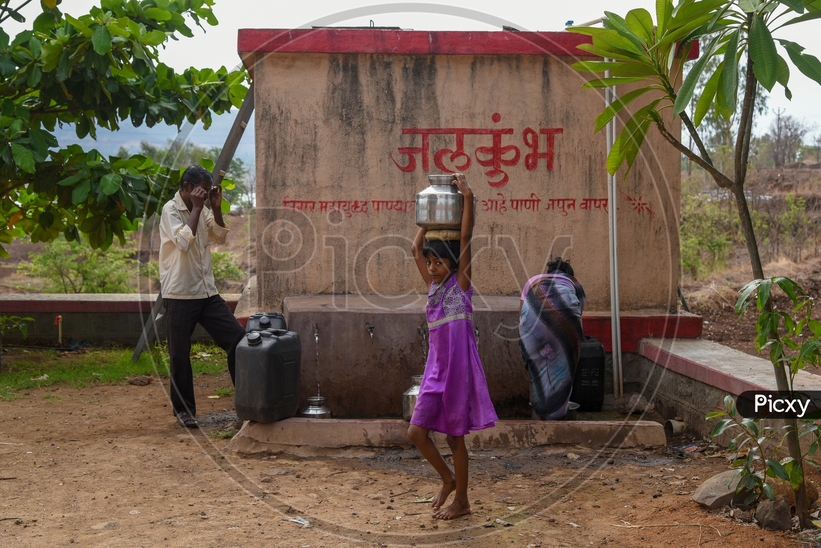 Jal Kumbh / Water Tank in a Village in Maharashtra