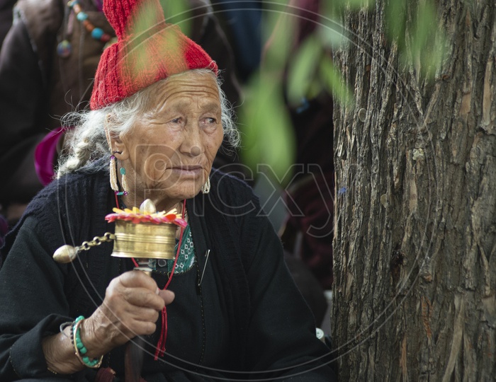 Old Woman at Ladakh Festival, Leh