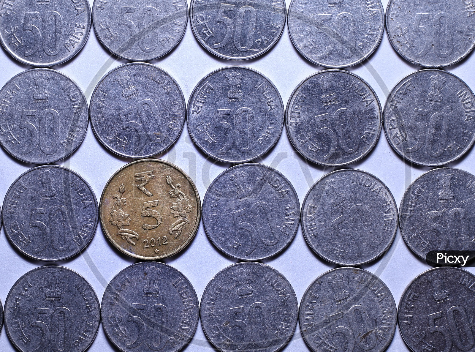 Indian currency coins