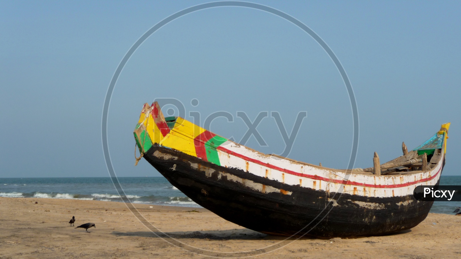 Boat at Kakinada Beach