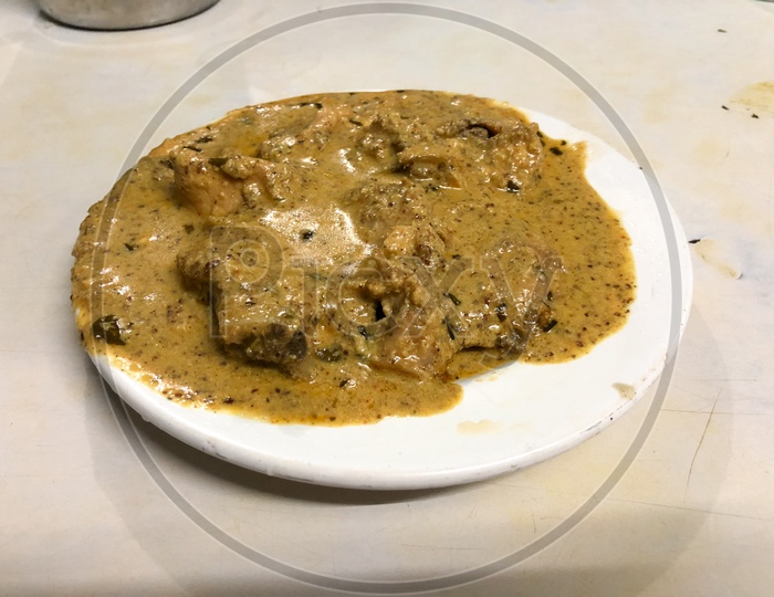 Mustard Chicken Curry at Girija restuarant