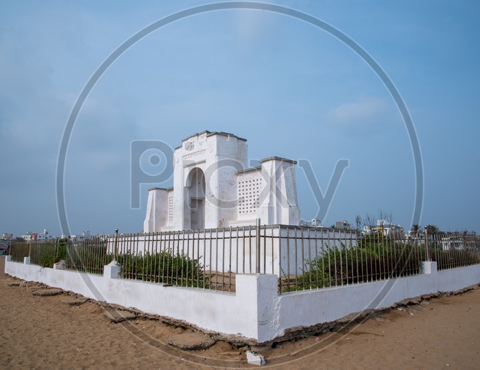 Karl Schmidt Memorial, Elliots Beach, Besant Nagar, Chennai, Tamil Nadu, India