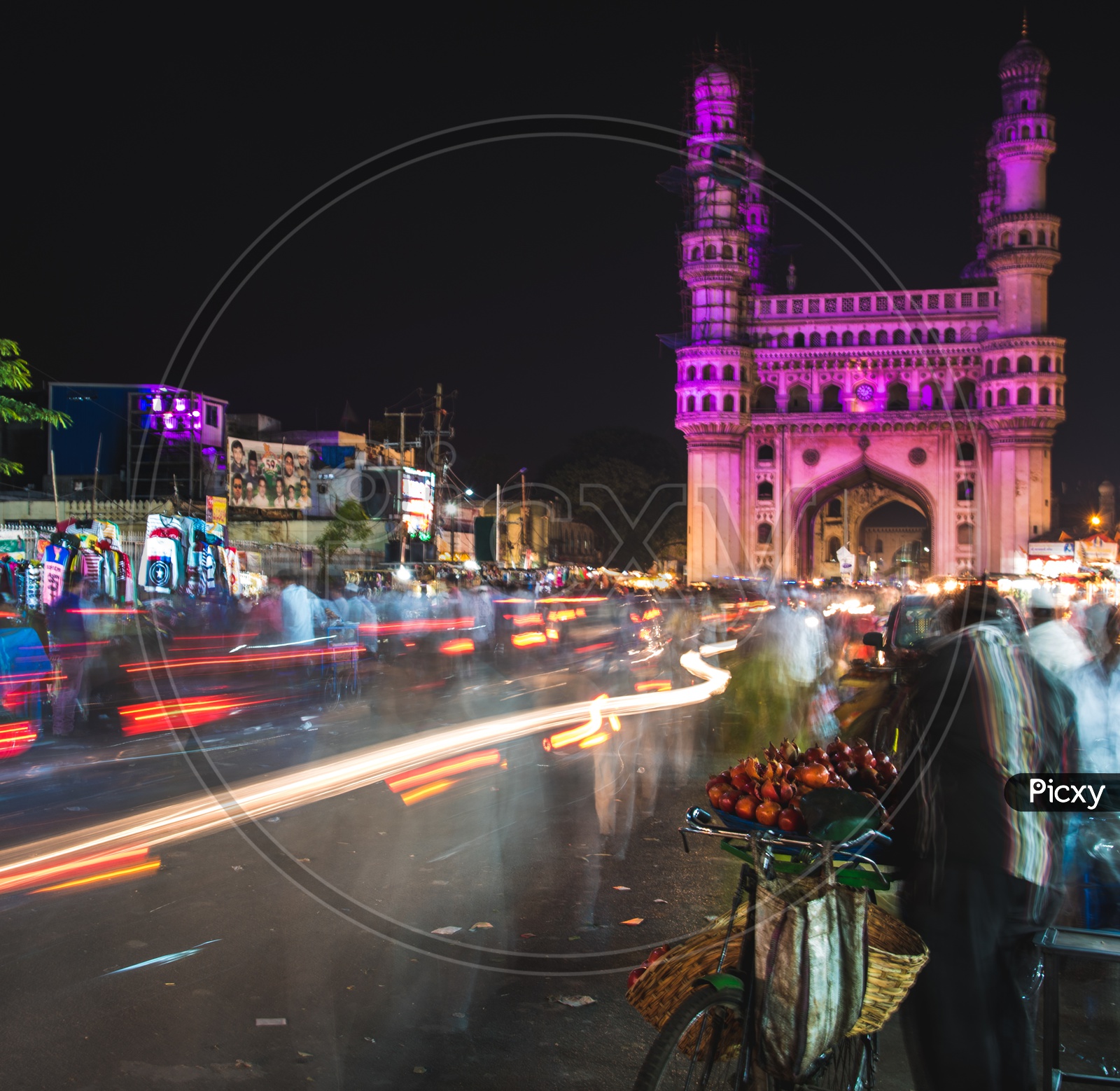 Colorful streets of Charminar