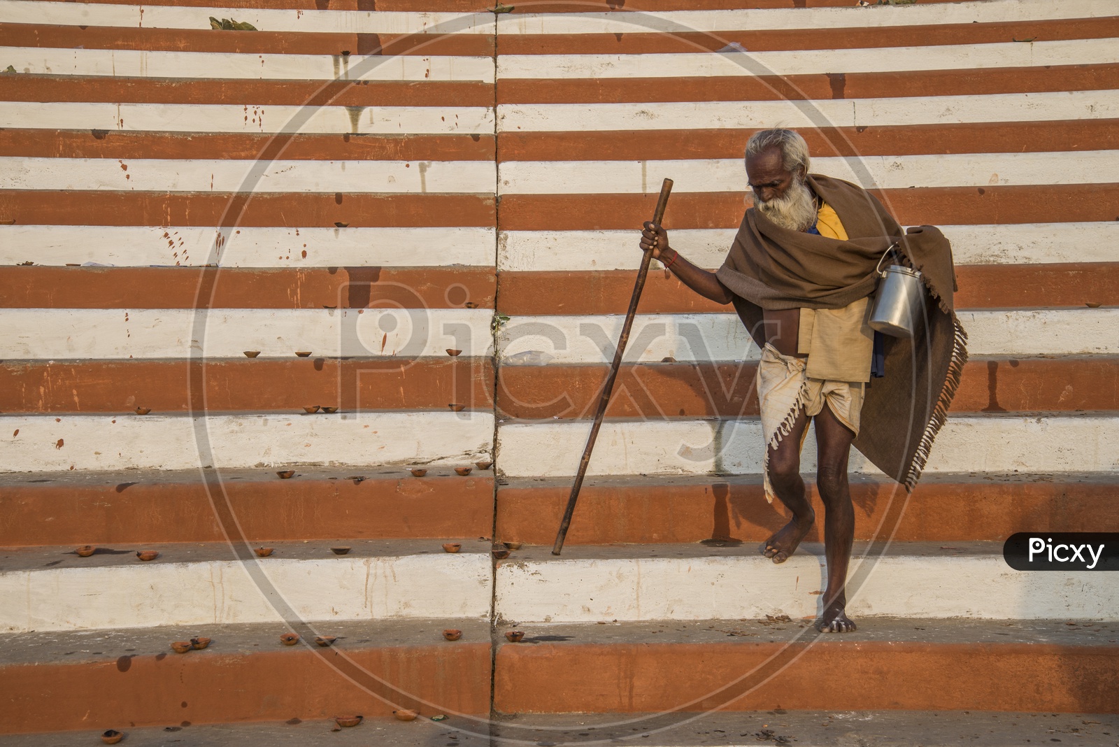 Old man on Ghats of Varanasi
