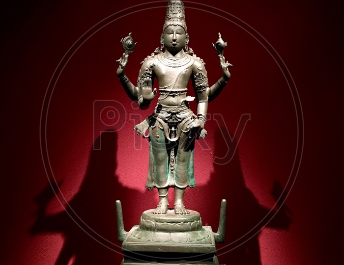 Lord Vishnu Statue at The MET