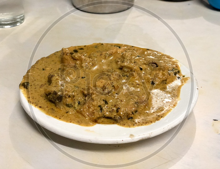 Mustard Chicken Curry at Girija restuarant