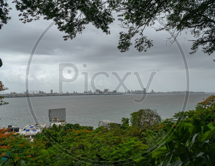 View of Marine Drive and Nariman Point from Malabar Hill