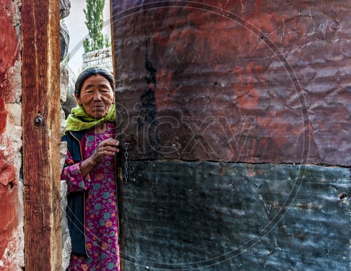 Old Woman in Nubra Valley, Ladakh