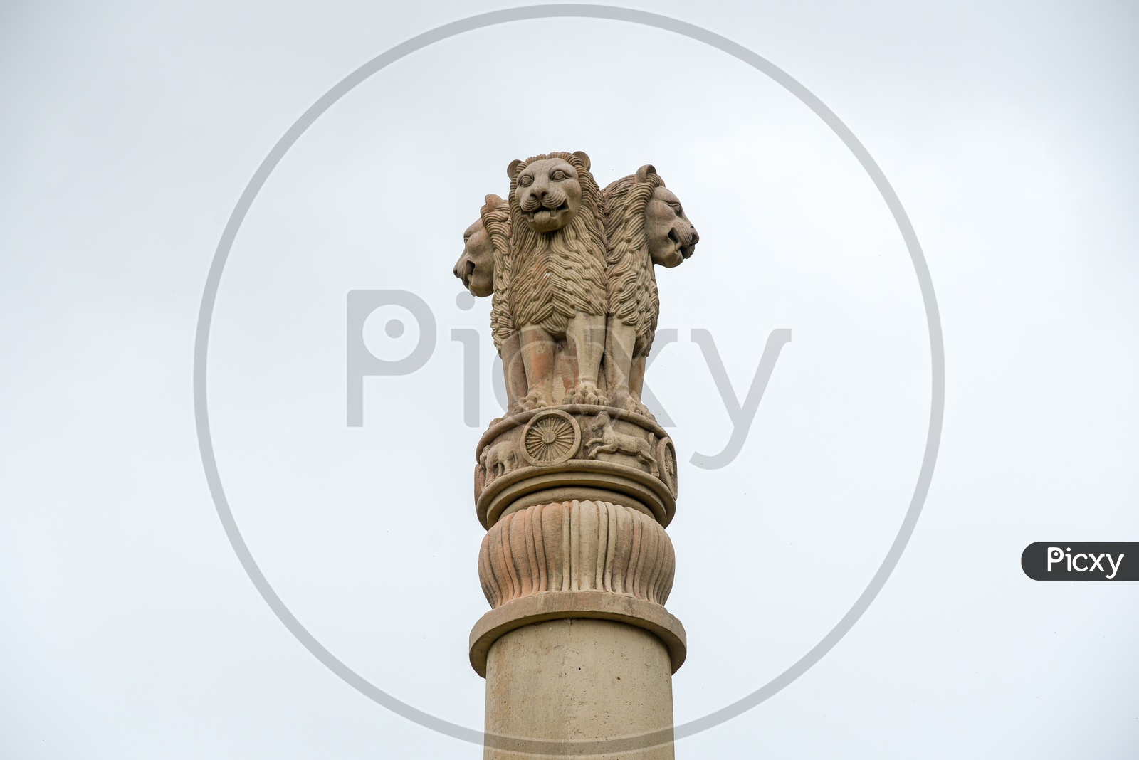 Ashoka Pillar replica at Kamala Nehru Park
