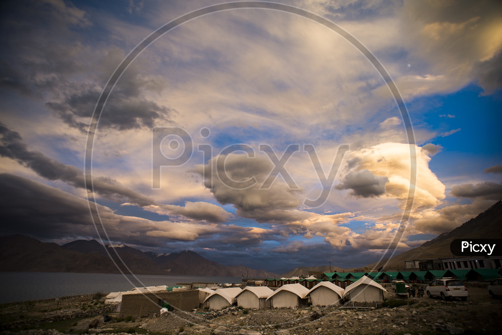 Camp Site at Pangong Lake, Ladakh