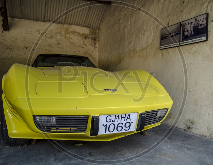 Chevrolet Corvette Car at Gondal State, Saurashtra