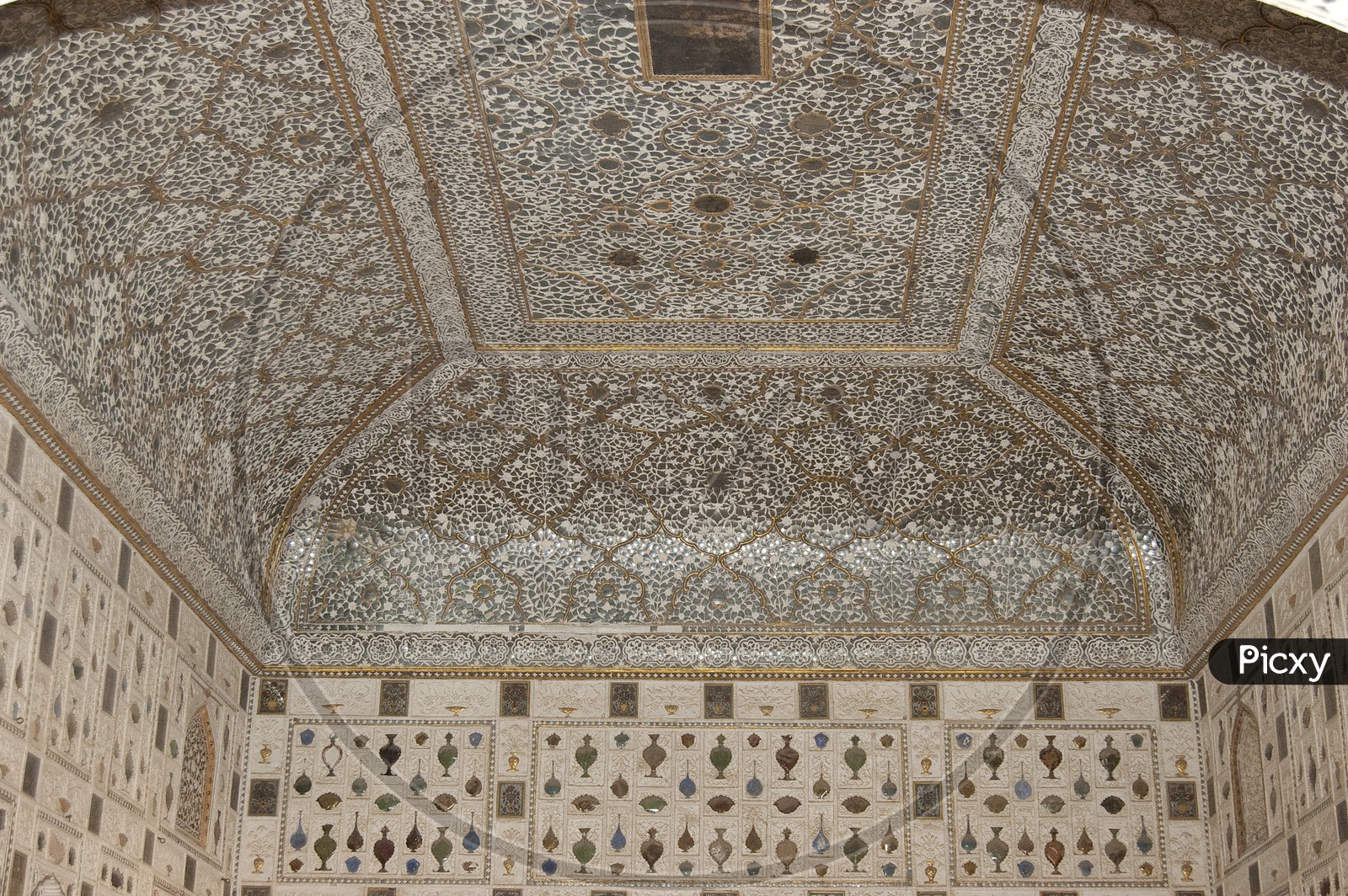 Mirror Palace in Amer or Amber Fort, Jaipur