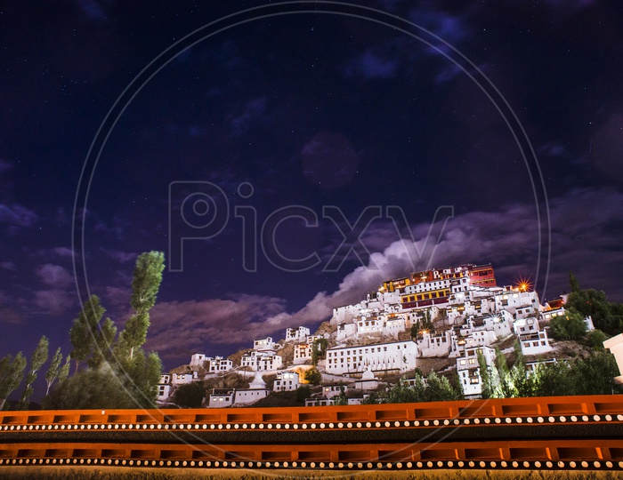 Night View of Thikse Monastery