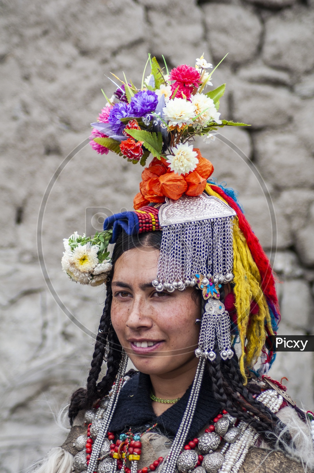 Happy Female at Ladakh Festival, Leh