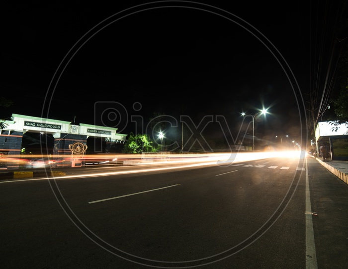 Led  street lights near andhra university